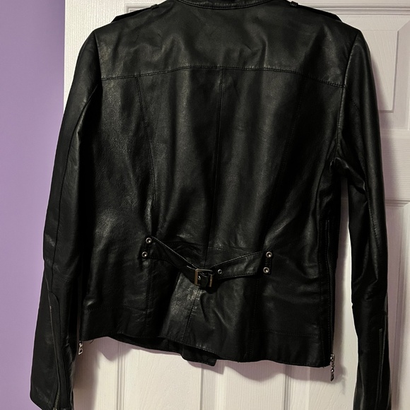 Moto Style Leather Jacket - Picture 2 of 8